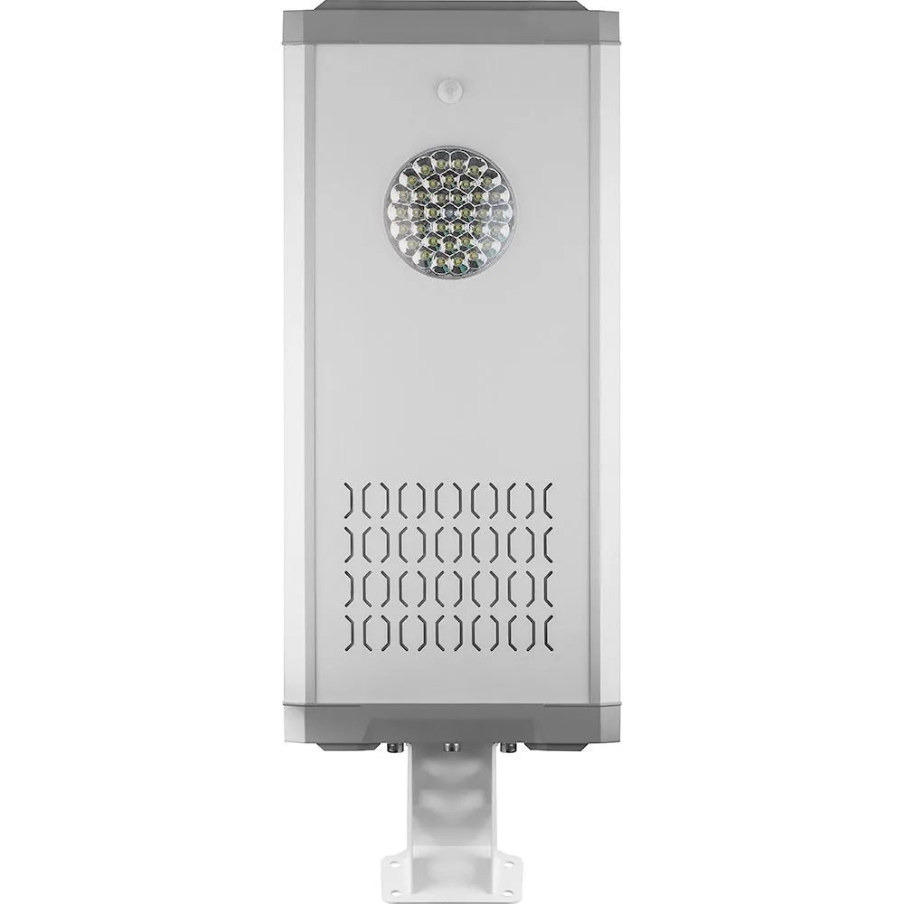 Светодиодный уличный фонарь консольный на солнечной батарее FERON SP2337 12W 6400K с датчиком движения, серый 32189