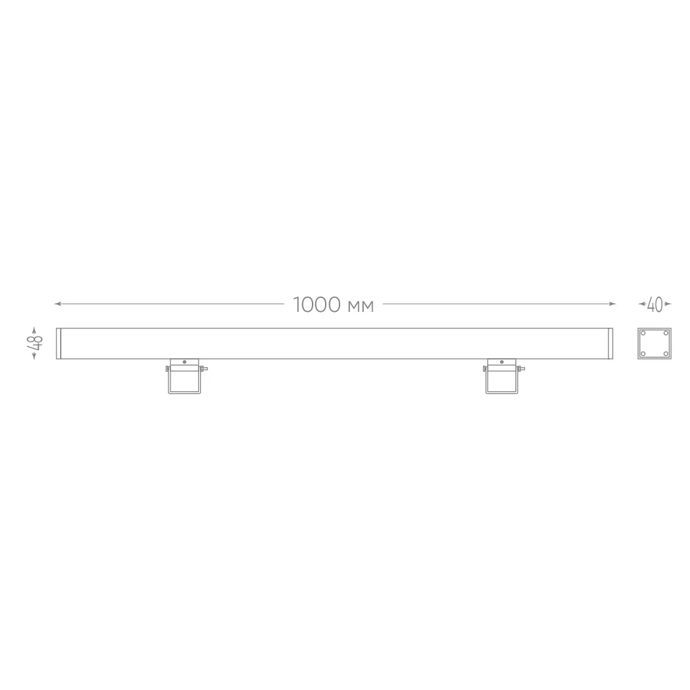 FERON Светодиодный линейный прожектор для подсветки стен LL-889 18W 2700K 85-265V IP65 32155 FERON Светодиодный линейный прожектор для подсветки стен LL-889 18W 2700K 85-265V IP65 32155