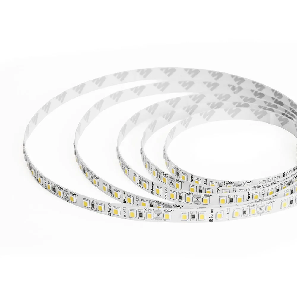 FERON Светодиодная LED лента LS501, 120SMD(2835)/м 11Вт/м 24V 5000*8*1.22мм 4000К IP20 FERON Светодиодная LED лента LS501, 120SMD(2835)/м 11Вт/м 24V 5000*8*1.22мм 4000К IP20
