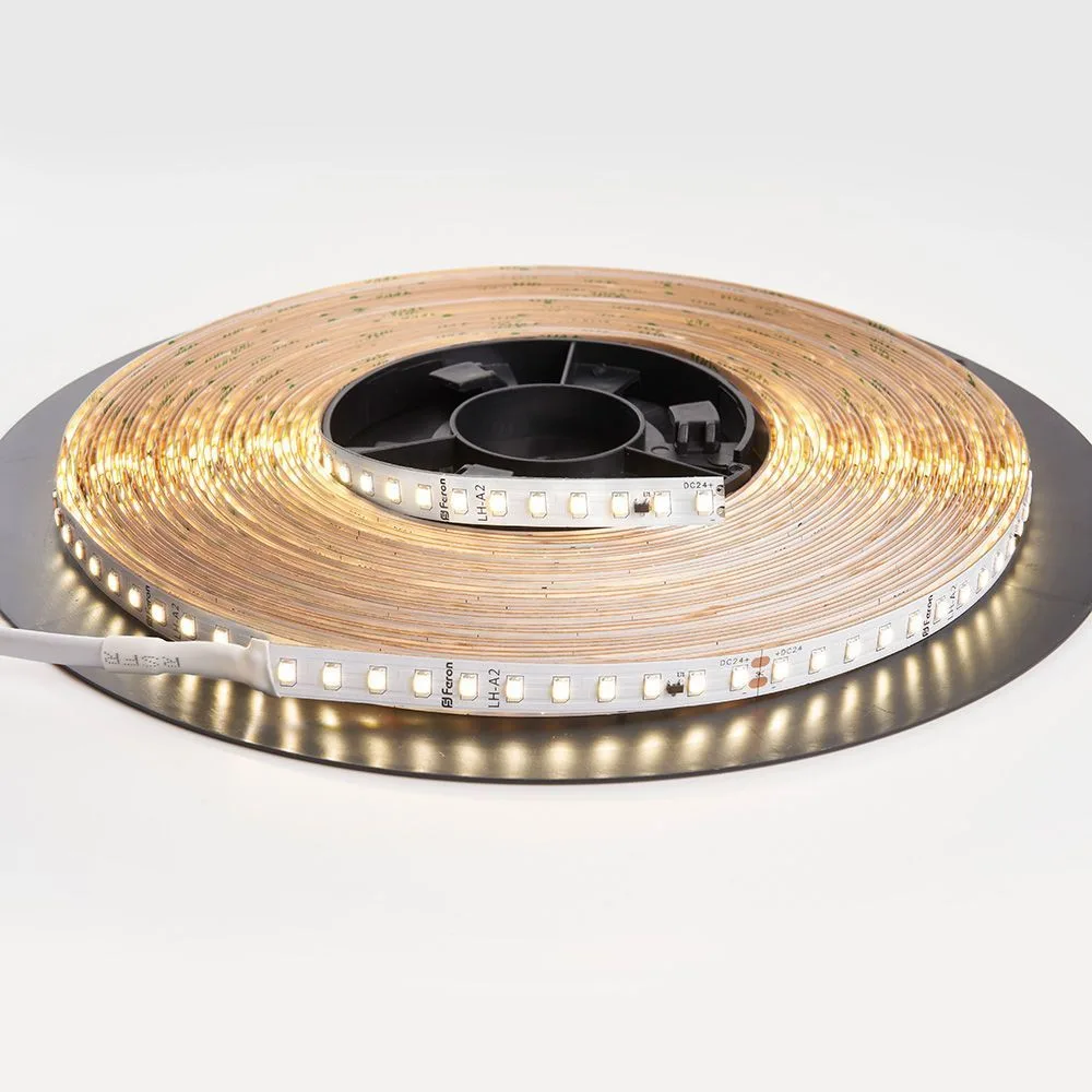 FERON Светодиодная лента LS520 стабилизированная, 120SMD(2835)/м 11Вт/м 24V 20000*10*1.22мм 3000К IP20 FERON Светодиодная лента LS520 стабилизированная, 120SMD(2835)/м 11Вт/м 24V 20000*10*1.22мм 3000К IP20