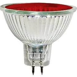 FERON Лампа галогенная, 20W 12V MR16/G5.3 'с красным фильтром', HB4 FERON Лампа галогенная, 20W 12V MR16/G5.3 'с красным фильтром', HB4