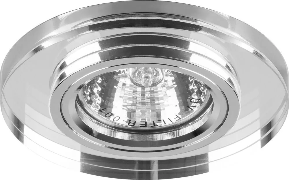FERON Светильник встраиваемый с белой LED подсветкой 8060-2 потолочный MR16 G5.3 серебристый FERON Светильник встраиваемый с белой LED подсветкой 8060-2 потолочный MR16 G5.3 серебристый