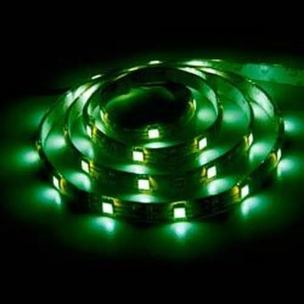 Лента светодиодная, 30SMD(5050)/m 7.2W/m 12V IP65 5m зеленый, LS607 Артикул 27629