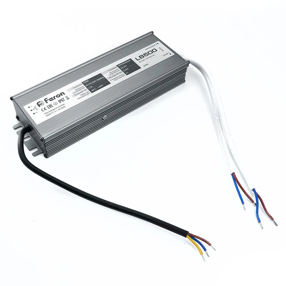 FERON Трансформатор LB500 DC24V 150W IP67 FERON Трансформатор LB500 DC24V 150W IP67