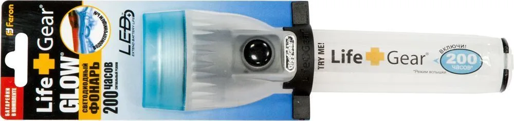 Фонарь 2 Leds голубой 3*LR44, TL021 12923