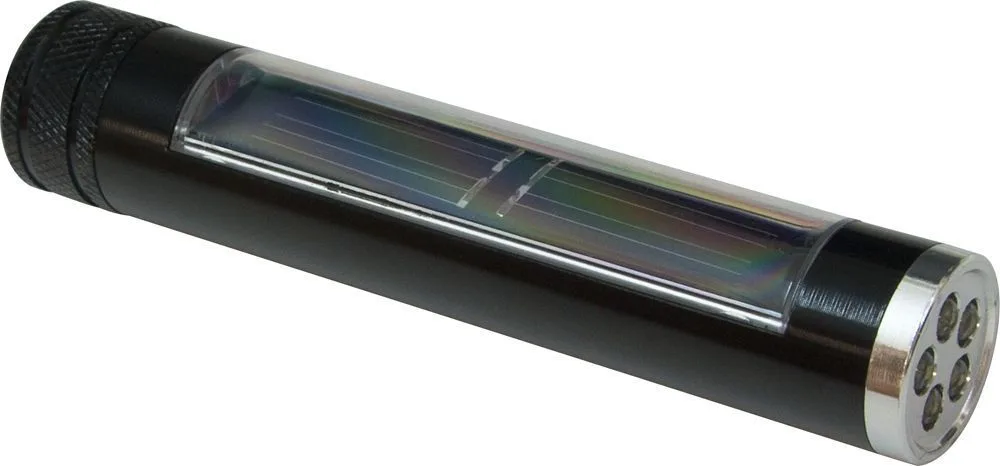 Фонарь светодиодный на солнечной батарее, 5 LED (литиевая батарея), 8 часов, 24*122mm, Е715 12914
