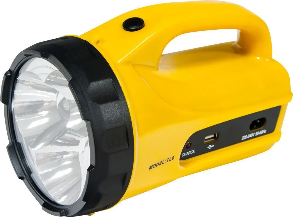 FERON Фонарь аккумуляторный 3LEDs 9W жёлтый, TL09 12937 FERON Фонарь аккумуляторный 3LEDs 9W жёлтый, TL09 12937