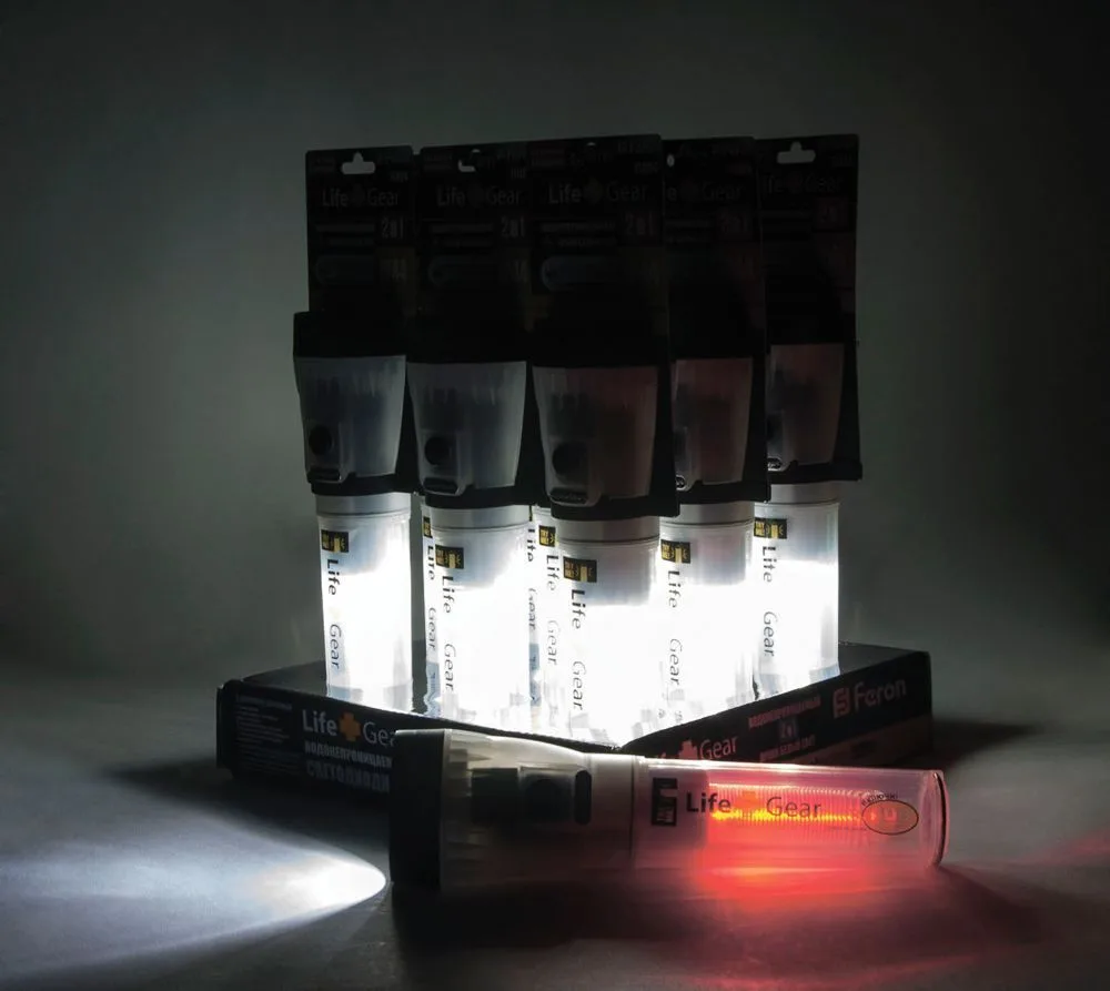 FERON Фонарь 5+1 Leds черный 3*AA, TL024 12944 FERON Фонарь 5+1 Leds черный 3*AA, TL024 12944