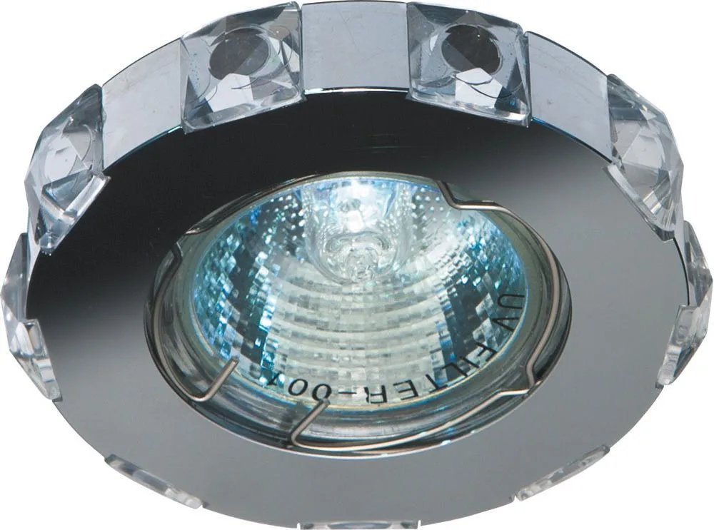 Светильник потолочный, MR16 G5.3 с прозрачным стеклом, хром, DL235 18765