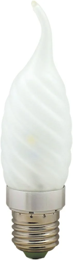 Лампа светодиодная, 6LED(3.5W) 230V E27 4000K матовая хром, LB-78 25368