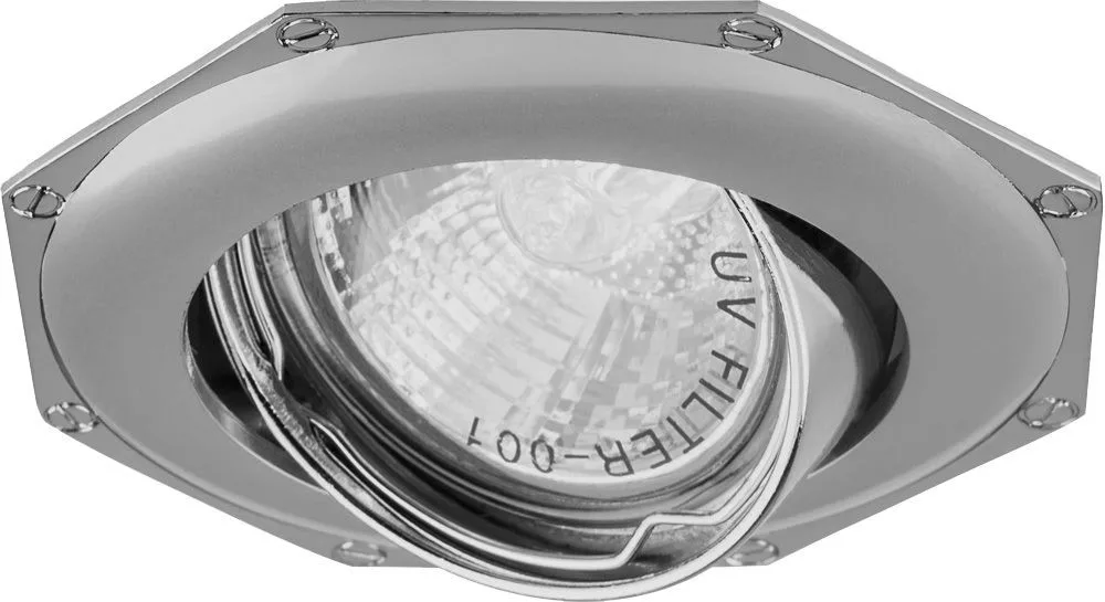 FERON Светильник встраиваемый 305T-MR16 потолочный MR16 G5.3 серый-хром 17569 FERON Светильник встраиваемый 305T-MR16 потолочный MR16 G5.3 серый-хром 17569