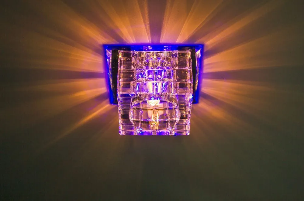 FERON Светильник встраиваемый с разноцветной LED подсветкой JD106 JCD9 прозрачный 27878 FERON Светильник встраиваемый с разноцветной LED подсветкой JD106 JCD9 прозрачный 27878