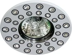Светильник потолочный MR16 MAX50W 12V G5.3, прозрачный, белый, DL102R 28486