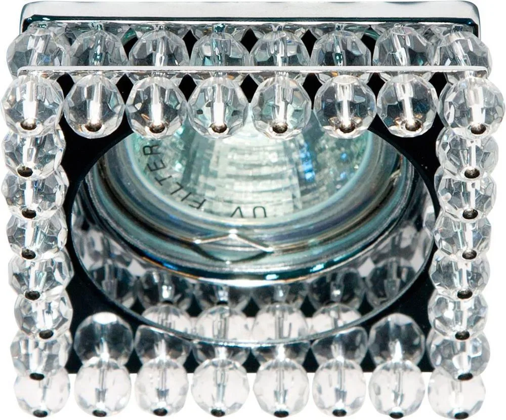 Светильник встраиваемый FERON CD2131 потолочный MR16 G5.3 прозрачный, хром 18766