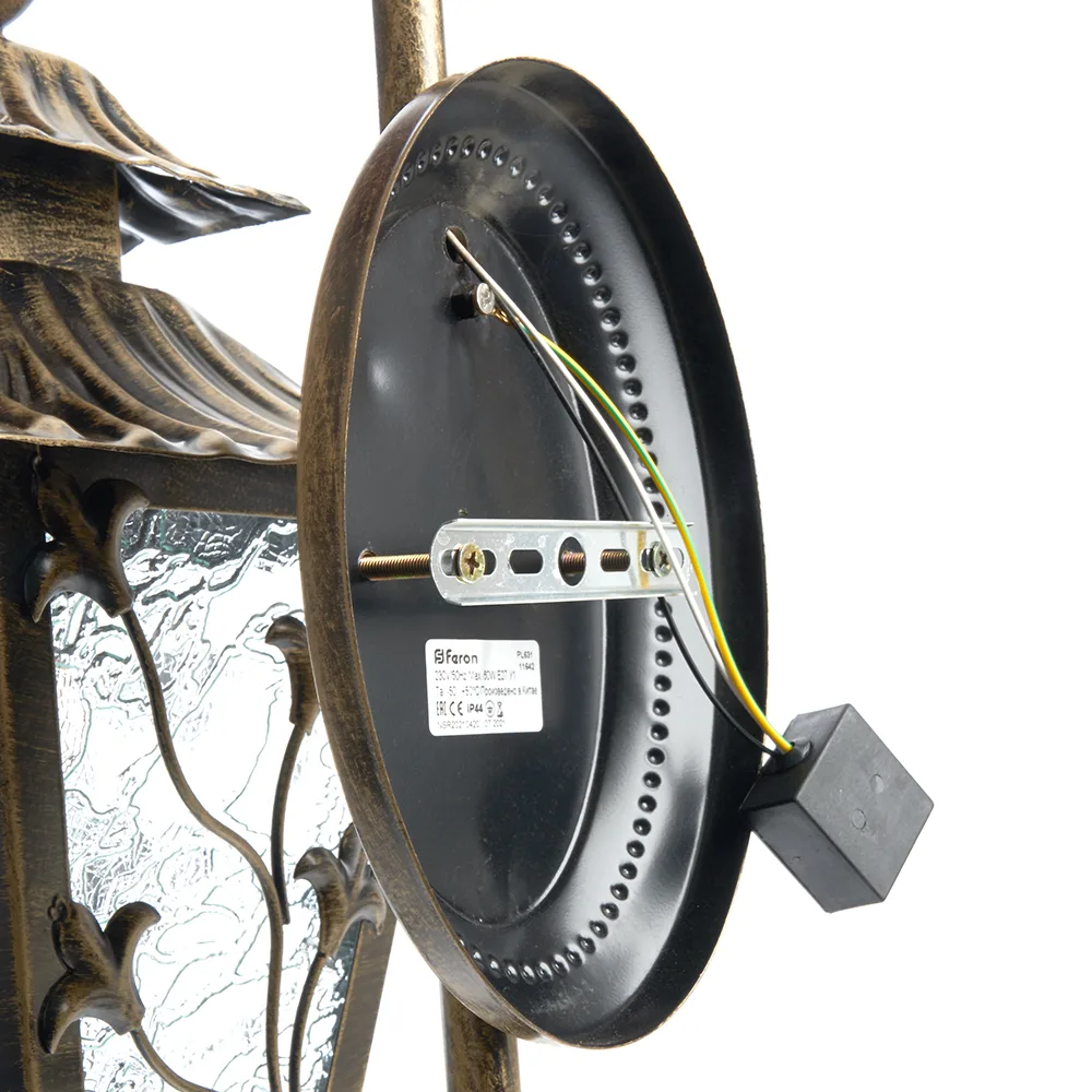 FERON Светильник садово-парковый PL631 на стену вниз 60W 230V E27, черное золото 11642 FERON Светильник садово-парковый PL631 на стену вниз 60W 230V E27, черное золото 11642