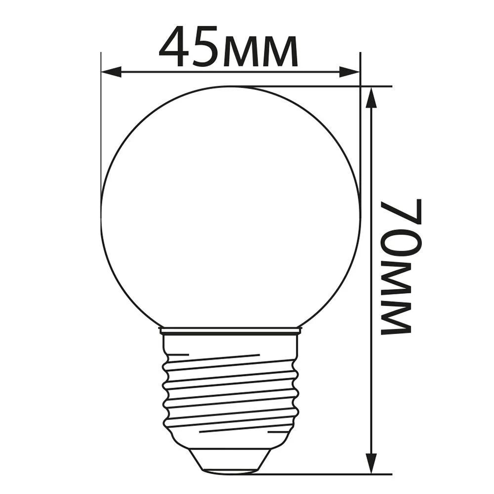 FERON Лампа светодиодная LB-37 Шарик матовый E27 1W 230V RGB быстрая смена цвета 38126 FERON Лампа светодиодная LB-37 Шарик матовый E27 1W 230V RGB быстрая смена цвета 38126