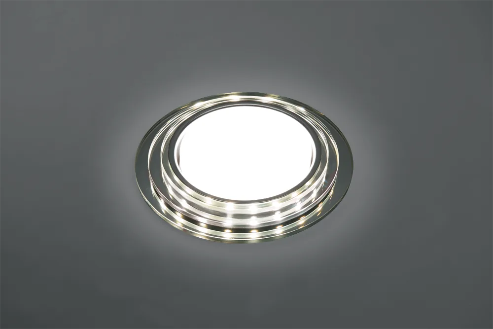 FERON Светильник встраиваемый с белой LED подсветкой CD5024 потолочный GX53 без лампы, матовый 40524 FERON Светильник встраиваемый с белой LED подсветкой CD5024 потолочный GX53 без лампы, матовый 40524
