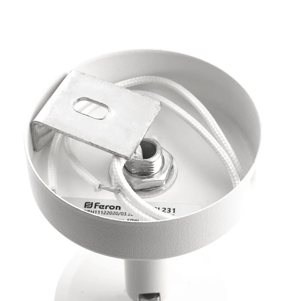 FERON Светильник ML232 LUNA настенно-потолочный под лампу GU10, белый FERON Светильник ML232 LUNA настенно-потолочный под лампу GU10, белый