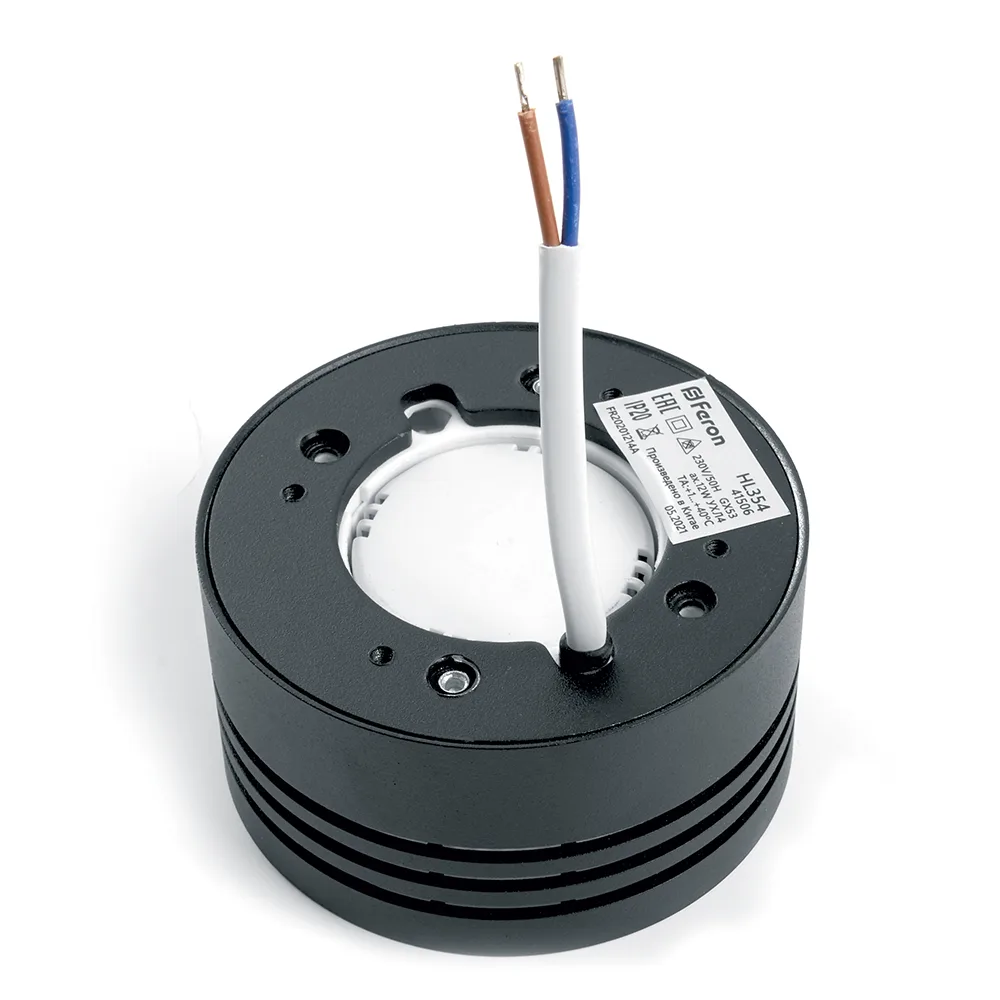 FERON Светильник потолочный HL354 12W, 230V, GX53, черный 41506 FERON Светильник потолочный HL354 12W, 230V, GX53, черный 41506