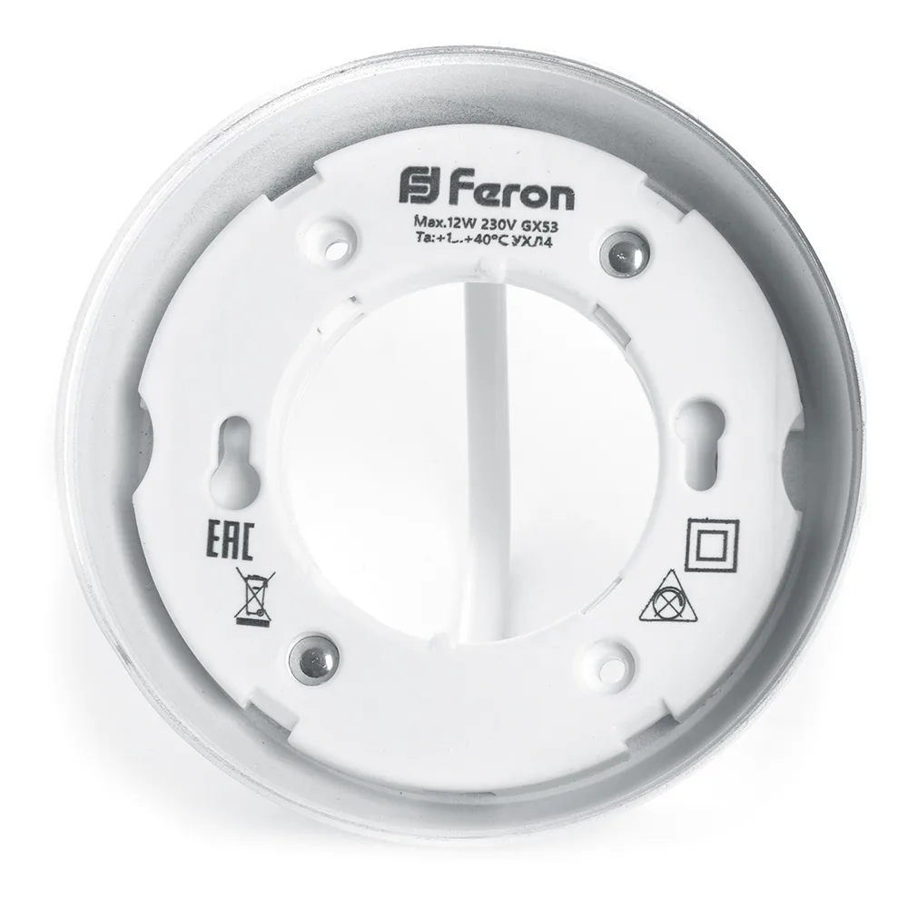 FERON Светильник потолочный HL356 12W, 230V, GX53, белый 41509 FERON Светильник потолочный HL356 12W, 230V, GX53, белый 41509