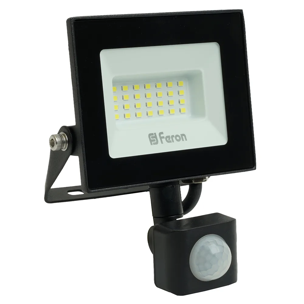 FERON Светодиодный прожектор с датчиком LL-906 IP44 20W 6400K 29556 FERON Светодиодный прожектор с датчиком LL-906 IP44 20W 6400K 29556