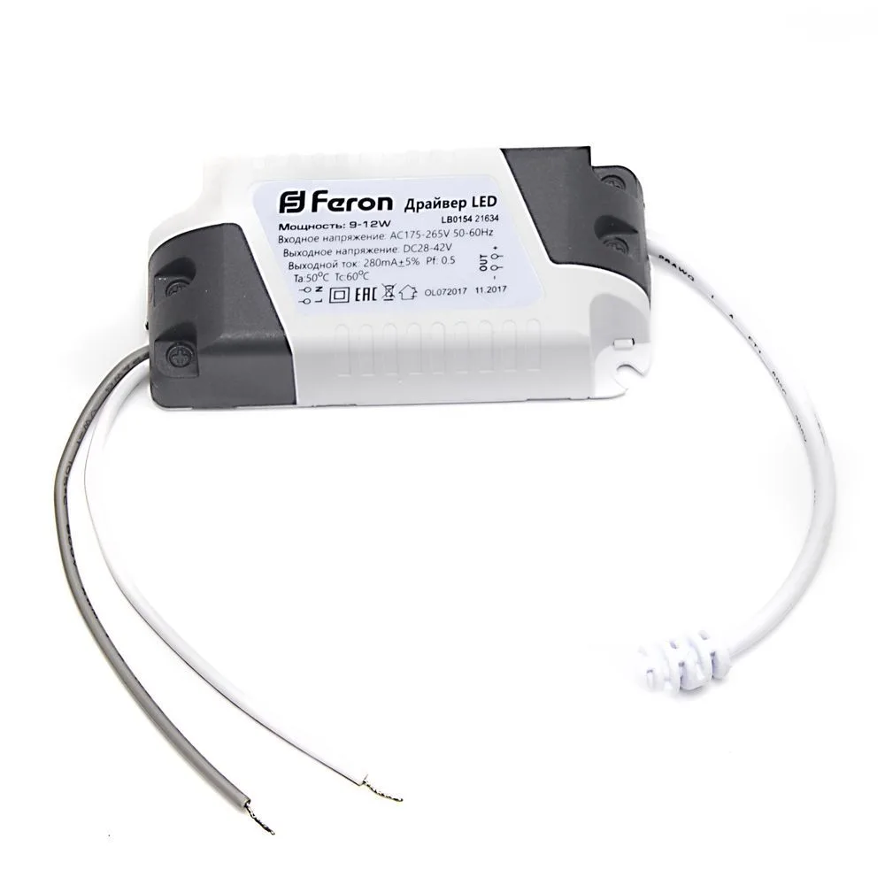 FERON Драйвер для светодиодного светильника 9W-12W, LB0154 FERON Драйвер для светодиодного светильника 9W-12W, LB0154