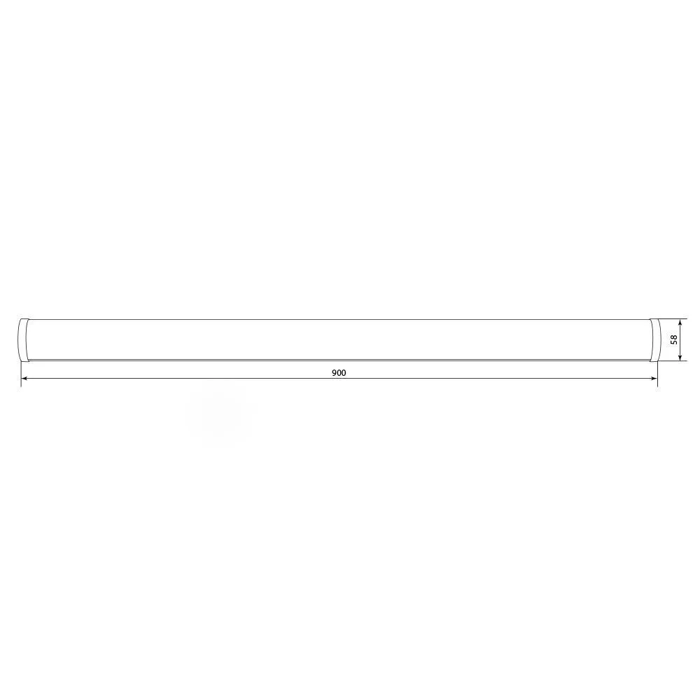 FERON Светодиодный светильник 90LEDs 4000K 18W в пластиковом корпусе IP44, AL5049 FERON Светодиодный светильник 90LEDs 4000K 18W в пластиковом корпусе IP44, AL5049