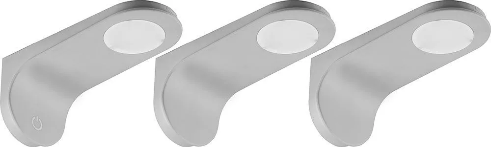 FERON Светодиодная подсветка AL8102 с сенсорным выключателем 4000K 2W, пластик, комплект 3 шт + блок питания артикул 29745 FERON Светодиодная подсветка AL8102 с сенсорным выключателем 4000K 2W, пластик, комплект 3 шт + блок питания артикул 29745