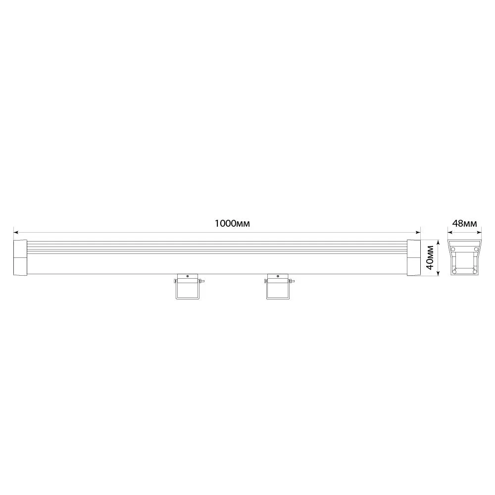 FERON Светодиодный линейный прожектор для подсветки стен с DMX LL-892 36W RGB DC24V IP65 32259 FERON Светодиодный линейный прожектор для подсветки стен с DMX LL-892 36W RGB DC24V IP65 32259
