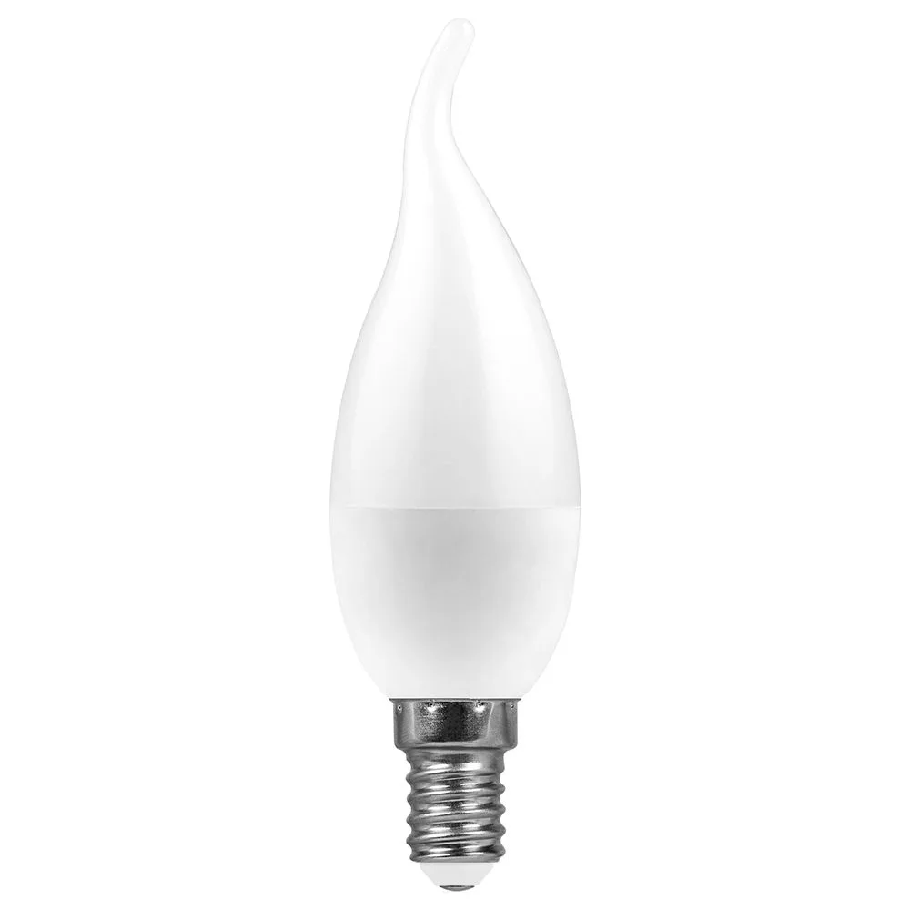 FERON Лампа светодиодная LB-570 Свеча на ветру E14 9W 175-265V 6400K 38136 FERON Лампа светодиодная LB-570 Свеча на ветру E14 9W 175-265V 6400K 38136