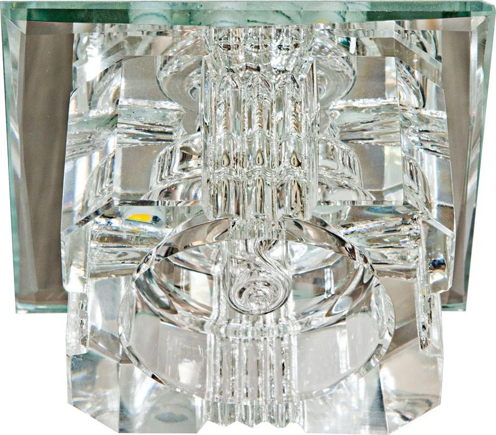 Светильник встраиваемый с белой LED подсветкой FERON JD61 потолочный JCD9 G9 прозрачный