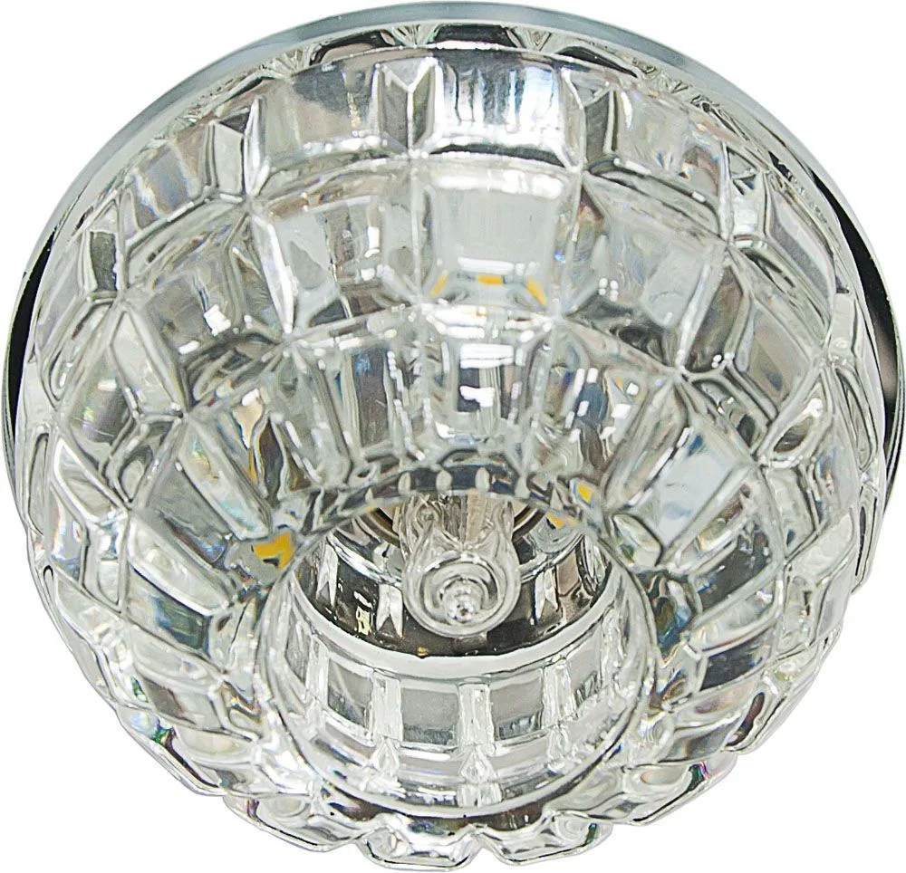 FERON Светильник встраиваемый с белой LED подсветкой JD87 потолочный JCD9 G9 прозрачный FERON Светильник встраиваемый с белой LED подсветкой JD87 потолочный JCD9 G9 прозрачный