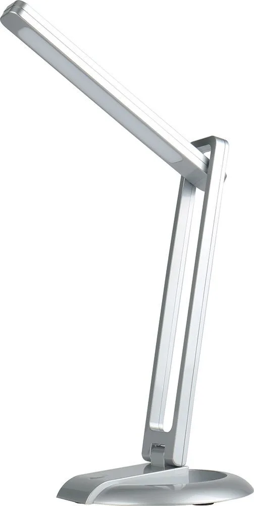 Настольный светодиодный светильник FERON DE1724 10W, 4000K, 100-240V, серебро 29859