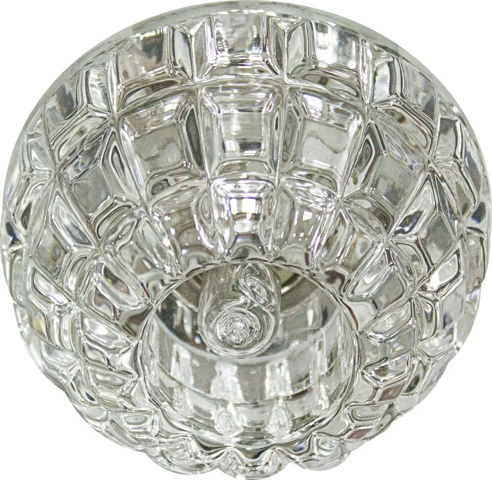Светильник встраиваемый с разноцветной LED подсветкой FERON JD68 JCD9 прозрачный