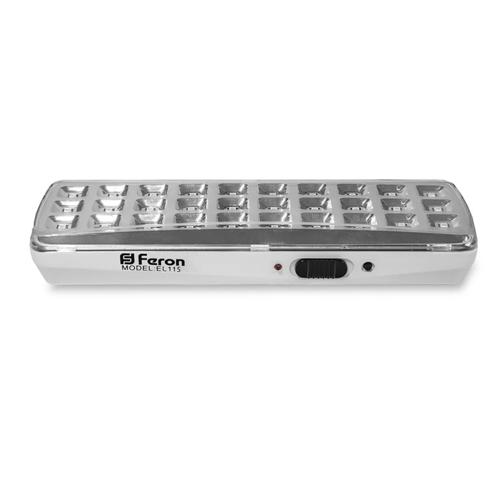 FERON Светильник аккумуляторный, 30LED DC, белый, EL115 артикул 12668 FERON Светильник аккумуляторный, 30LED DC, белый, EL115 артикул 12668