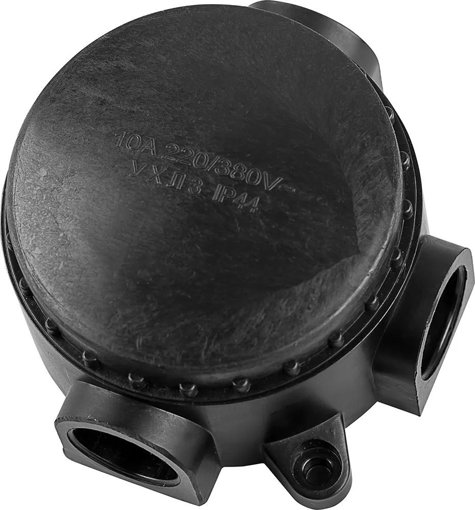 FERON Монтажная разветвительная коробка КЭМ 1-10-3М , 380V, 90х44х102, черный 29847 FERON Монтажная разветвительная коробка КЭМ 1-10-3М , 380V, 90х44х102, черный 29847