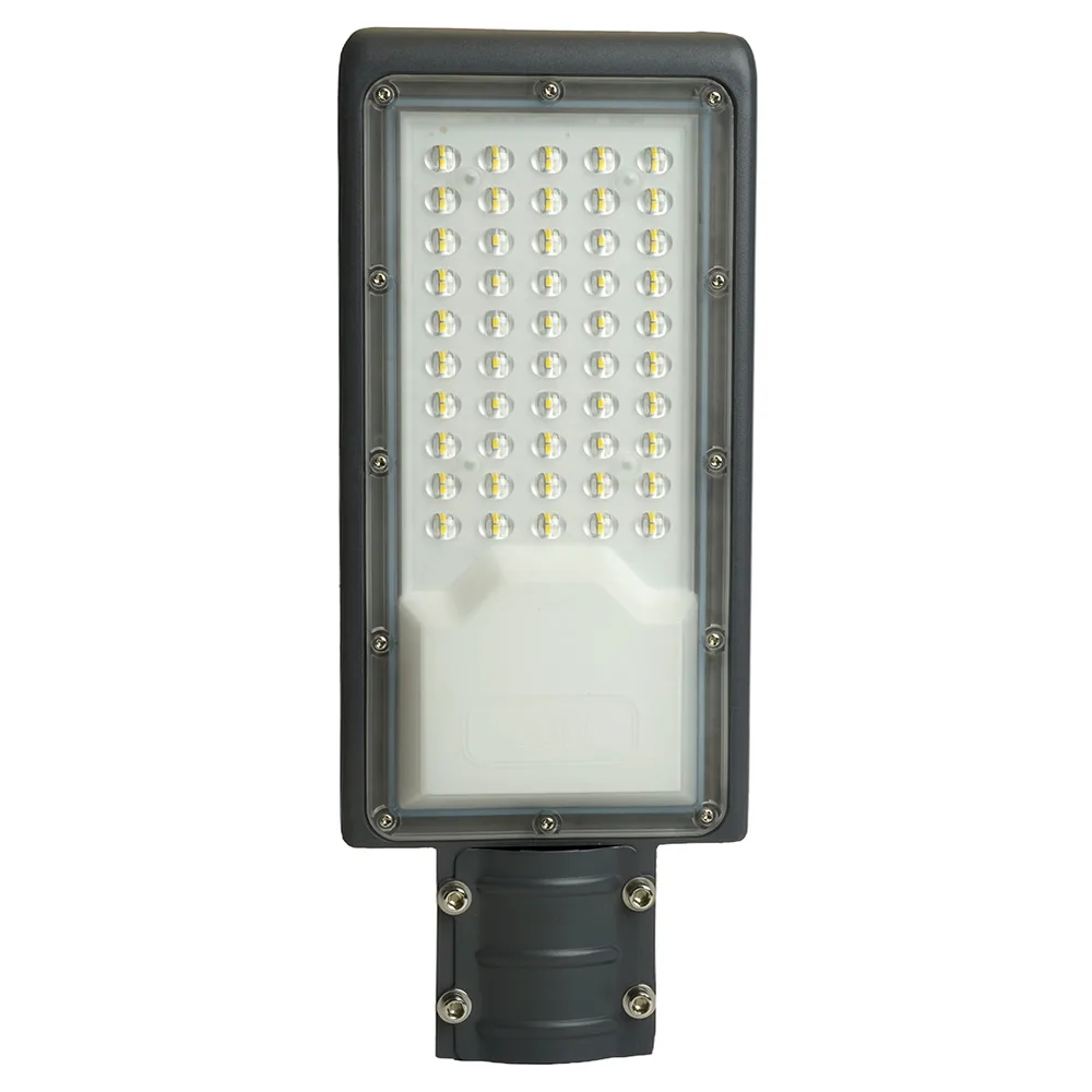 FERON Светодиодный уличный консольный светильник SP3032 50W 6400K 230V, серый 32577 FERON Светодиодный уличный консольный светильник SP3032 50W 6400K 230V, серый 32577