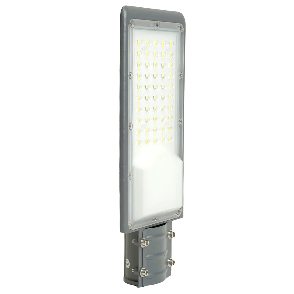 FERON Светодиодный уличный консольный светильник SP3032 50W 6400K 230V, серый 32577 FERON Светодиодный уличный консольный светильник SP3032 50W 6400K 230V, серый 32577