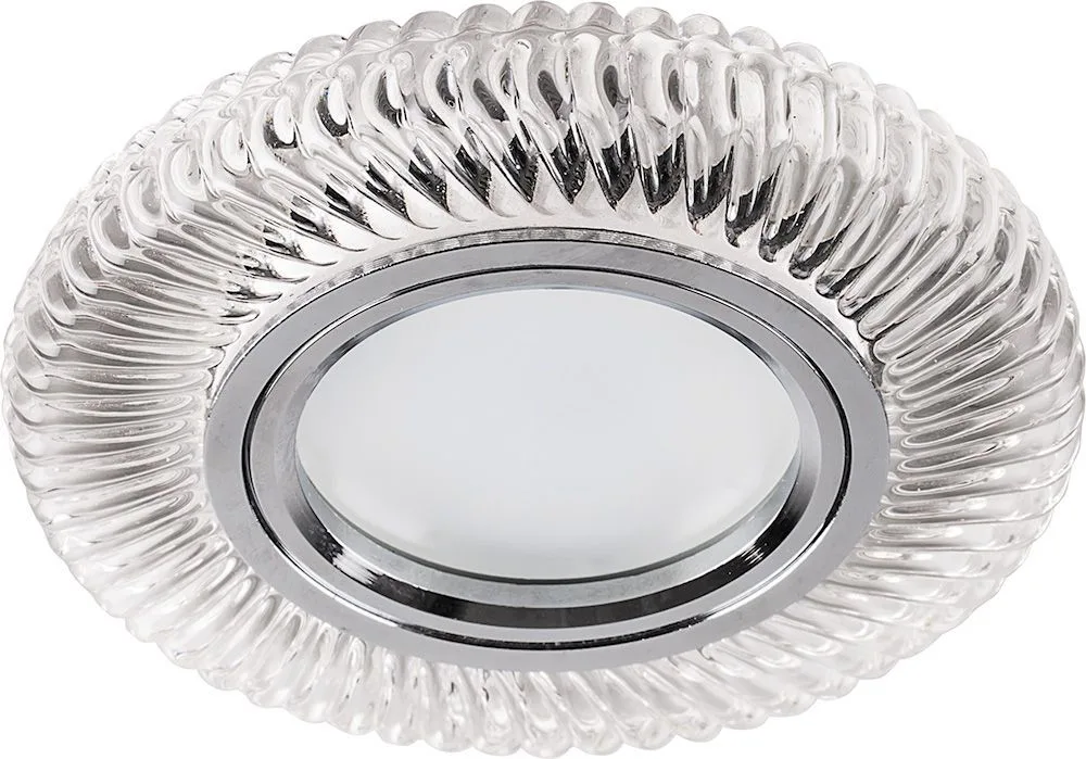 FERON Светильник встраиваемый с LED подсветкой CD988 потолочный MR16 G5.3 прозрачный FERON Светильник встраиваемый с LED подсветкой CD988 потолочный MR16 G5.3 прозрачный