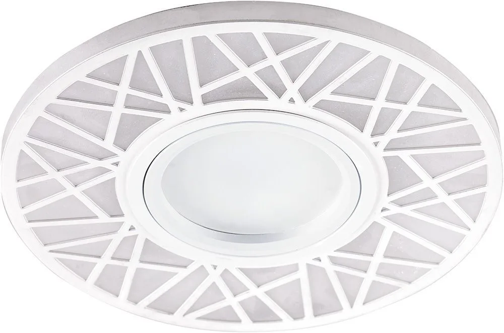 FERON Светильник встраиваемый с LED подсветкой CD991 потолочный MR16 G5.3 белый FERON Светильник встраиваемый с LED подсветкой CD991 потолочный MR16 G5.3 белый