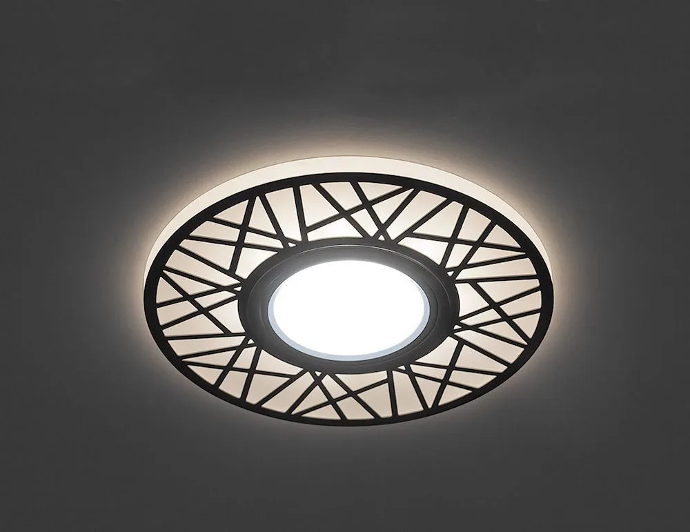 FERON Светильник встраиваемый с LED подсветкой CD991 потолочный MR16 G5.3 белый FERON Светильник встраиваемый с LED подсветкой CD991 потолочный MR16 G5.3 белый