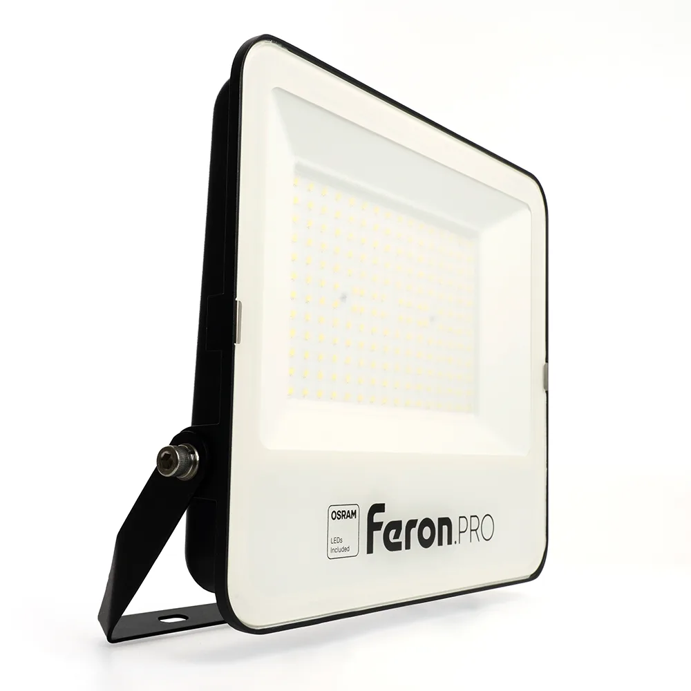 FERON Светодиодный прожектор Feron.PRO LL-1000 IP65 150W 6400K черный 41542 FERON Светодиодный прожектор Feron.PRO LL-1000 IP65 150W 6400K черный 41542