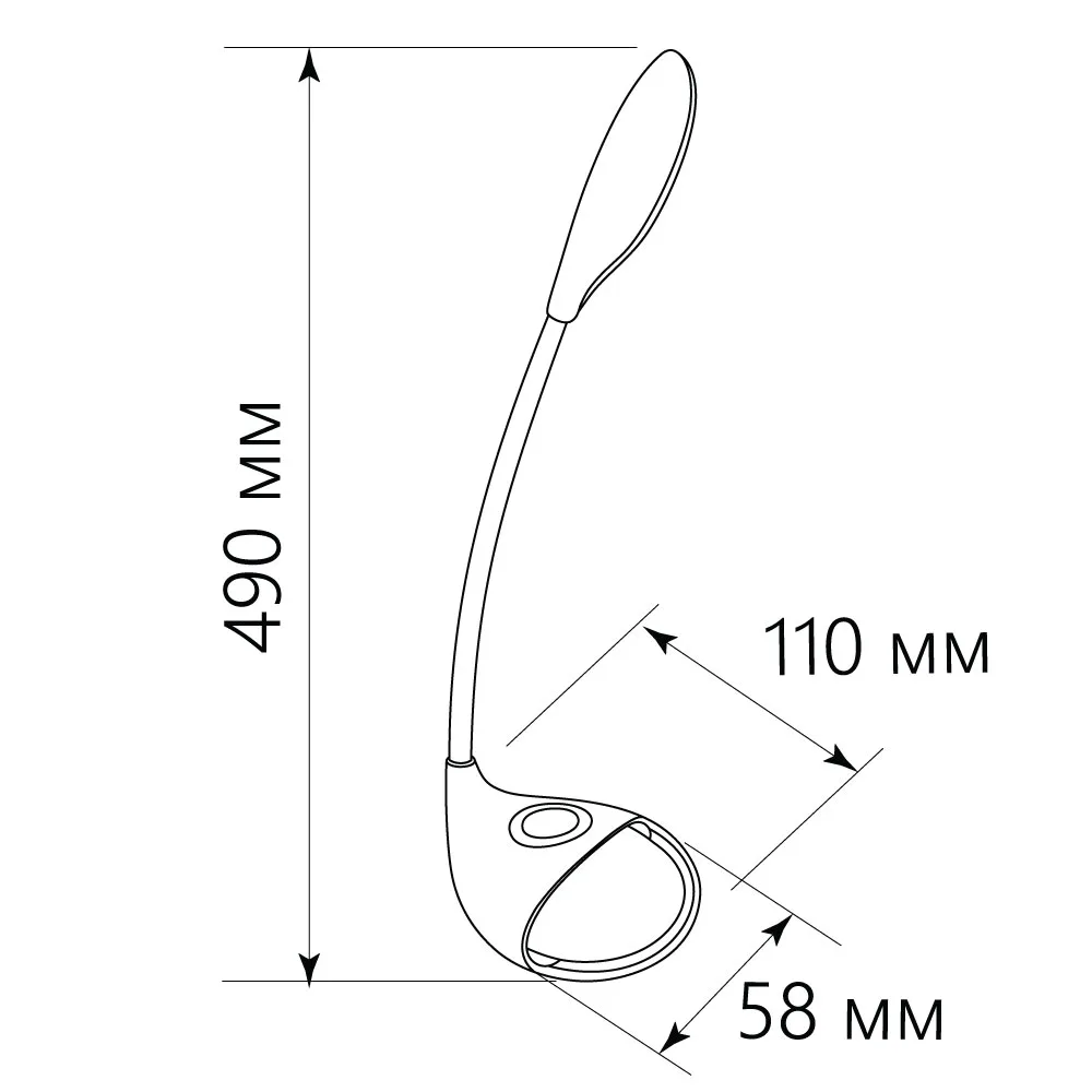 FERON Настольный светодиодный светильник DE1730 7W, 6000-6500K, 100-240V, черный 41554 FERON Настольный светодиодный светильник DE1730 7W, 6000-6500K, 100-240V, черный 41554