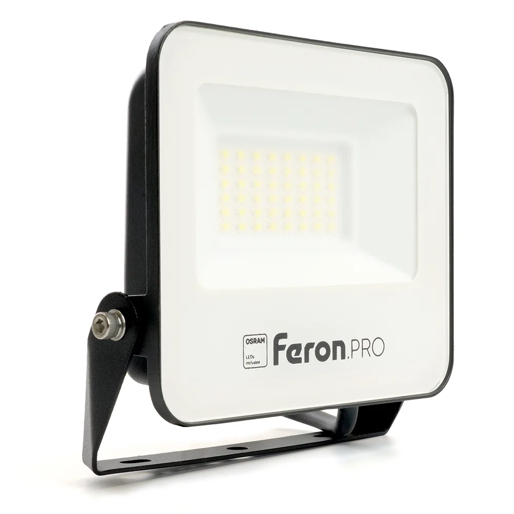 FERON Светодиодный прожектор Feron.PRO LL-1000 IP65 30W 6400K черный 41539 FERON Светодиодный прожектор Feron.PRO LL-1000 IP65 30W 6400K черный 41539