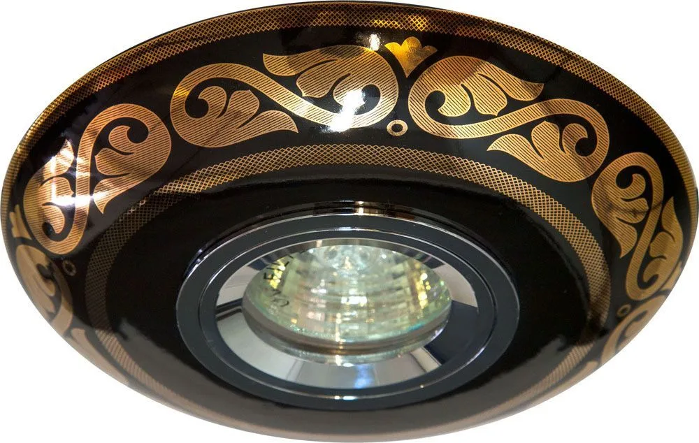 Светильник потолочный MR16 MAX50W 12V G5.3 золото,черный, С2525 28350