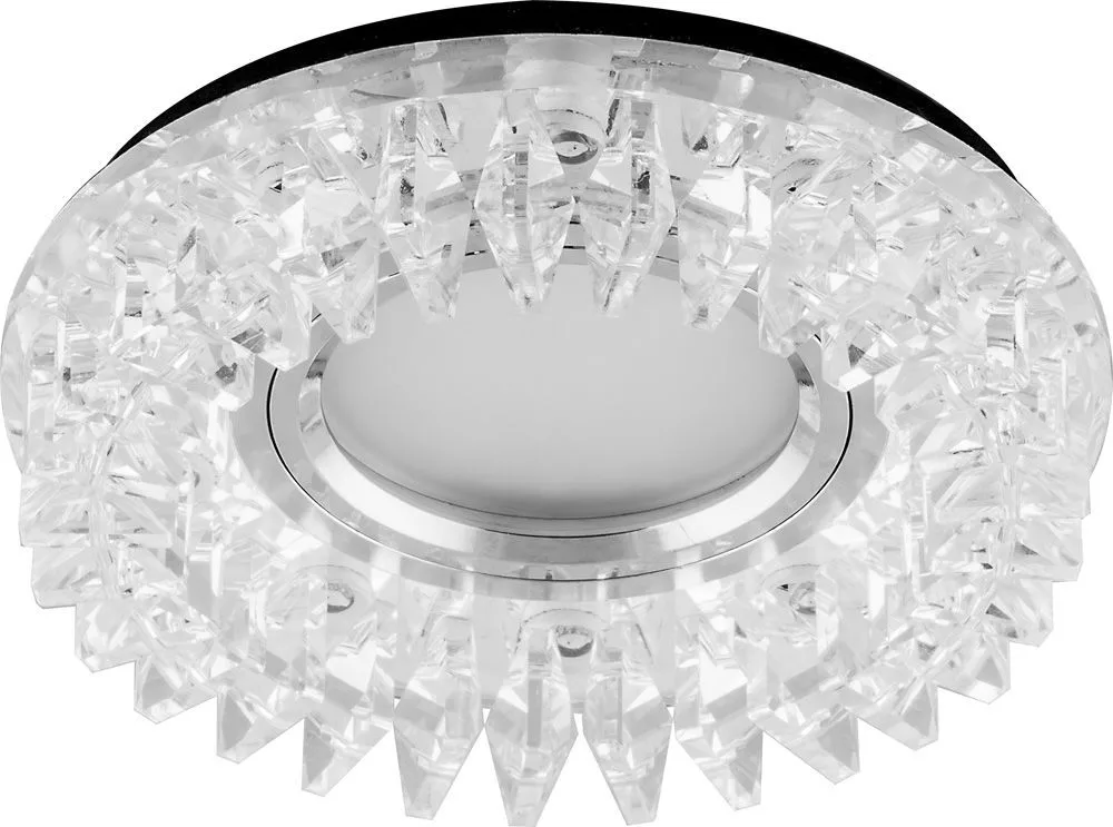 FERON Светильник встраиваемый с белой LED подсветкой CD2540 потолочный MR16 G5.3 прозрачный FERON Светильник встраиваемый с белой LED подсветкой CD2540 потолочный MR16 G5.3 прозрачный