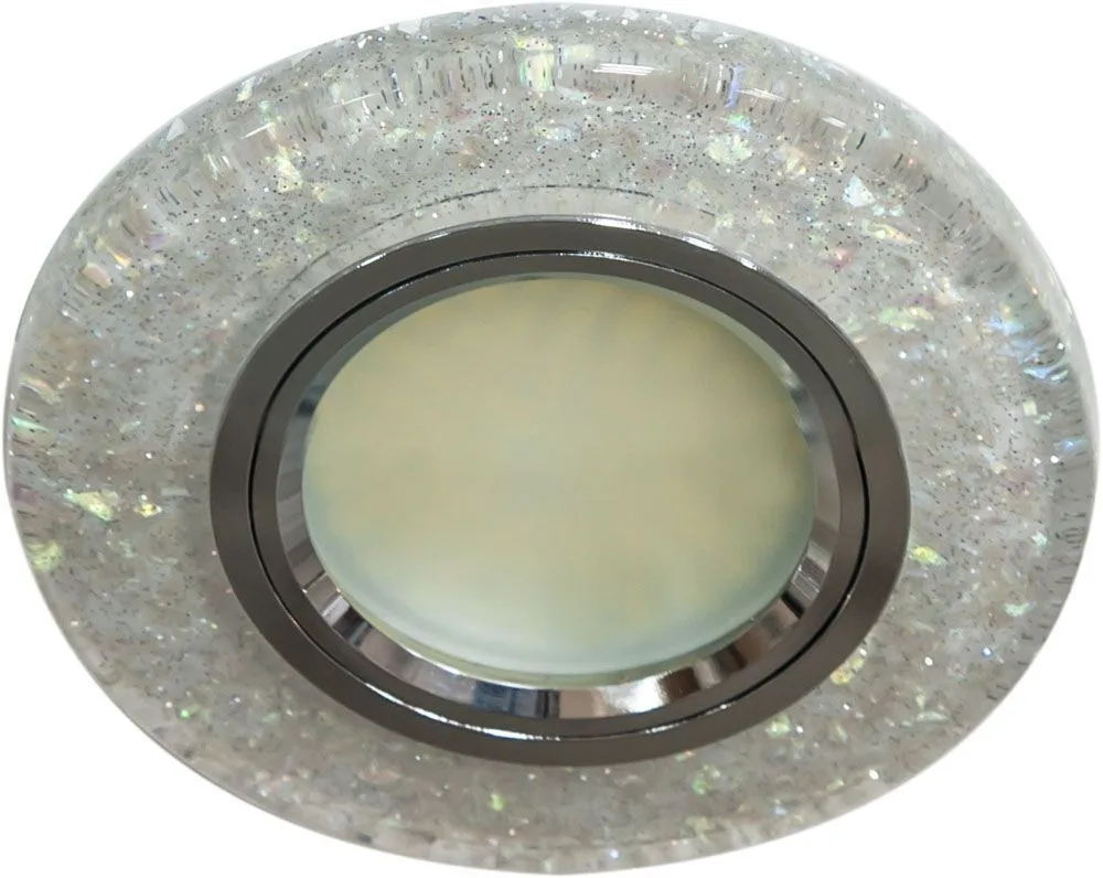 Светильник встраиваемый с белой LED подсветкой FERON 8585-2 потолочный MR16 G5.3 белый