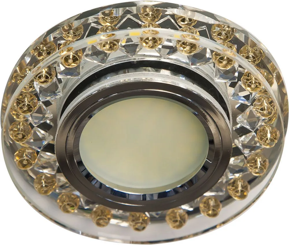 FERON Светильник встраиваемый с белой LED подсветкой C1020MO потолочный MR16 G5.3 прозрачно-желтый FERON Светильник встраиваемый с белой LED подсветкой C1020MO потолочный MR16 G5.3 прозрачно-желтый