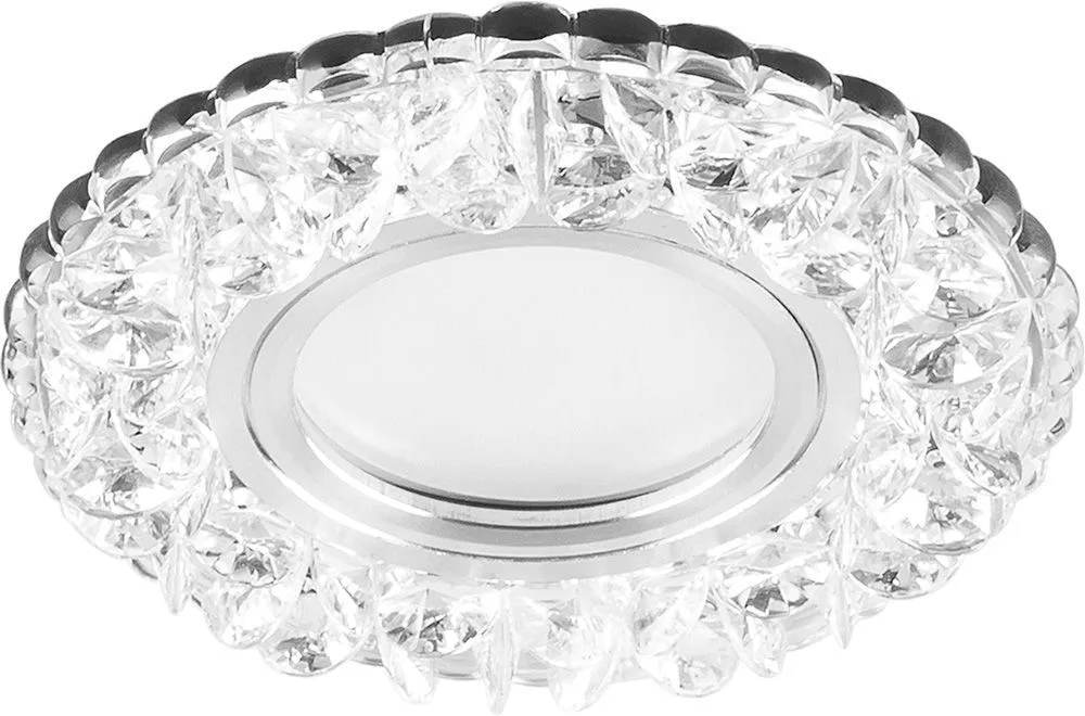 Светильник встраиваемый с белой LED подсветкой FERON CD905 потолочный MR16 G5.3 белый