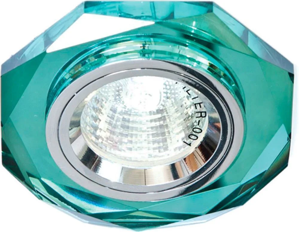 Светильник встраиваемый FERON 8020-2 потолочный MR16 G5.3 зеленый 19706